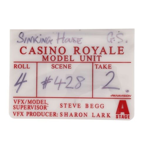 Lot # 326. Model Unit "Sinking House" Clapperboard Slate ### JAMES BOND: CASINO ROYALE (2006)