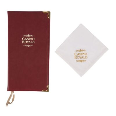 Lot # 332. Casino Royale Cocktail Menu and Serviette ### JAMES BOND: CASINO ROYALE (2006)