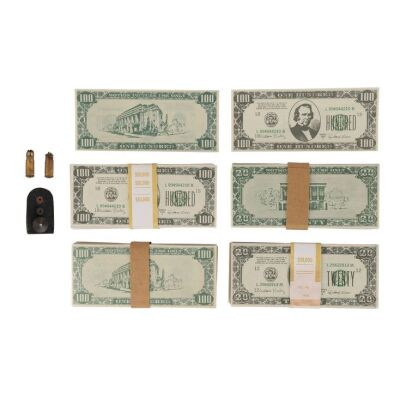 Lot # 343. SFX Magazine, Pair of Bullet Casings, and Prop Money ### JAMES BOND: CASINO ROYALE (2006)