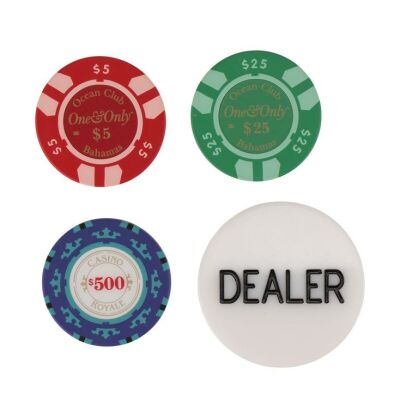 Lot # 344. Four Casino Chips ### JAMES BOND: CASINO ROYALE (2006)