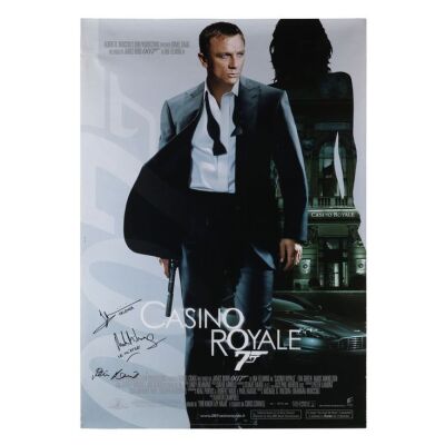 Lot # 349. Mads Mikkelsen, Ivana Milicevic and Peter Lamont-Autographed Italian Poster ### JAMES BOND: CASINO ROYALE (2006)