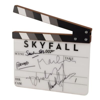 Lot # 358. Daniel Craig, Sam Mendes, Javier Bardem, Naomie Harris and Berenice Marlohe-Autographed Clapperboard ### JAMES BOND: SKYFALL (2012)