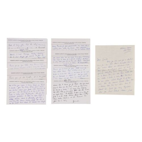 Lot # 389. Set of Postcards and a Letter Handwritten by Desmond Llewelyn ### JAMES BOND FRANCHISE (1962-PRESENT)