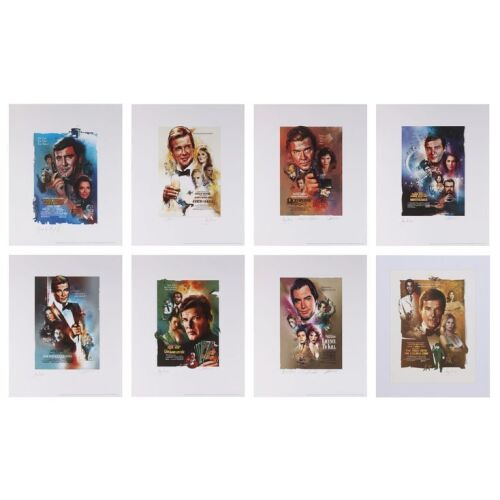 Lot # 390. Roger Moore, George Lazenby, Robert Davi, Carey Lowell and Kristina Waybourn-Autographed Limited Edition Prints, 1999-2001; 16" x 20"; Fine+ to Near Mint+; Flat/Rolled ### JAMES BOND FRANCHISE (1962-PRESENT)