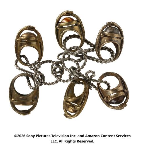 Lot # 52. Eamon Valda's Aes Sedai Ring Collection ### WHEEL OF TIME, THE (T.V. SERIES, 2021-2023)