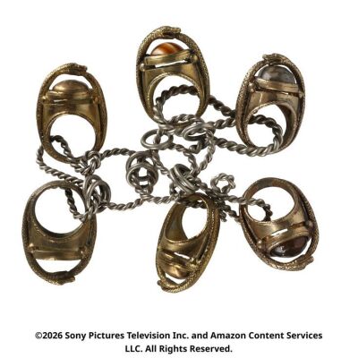 Lot # 52. Eamon Valda's Aes Sedai Ring Collection ### WHEEL OF TIME, THE (T.V. SERIES, 2021-2023)