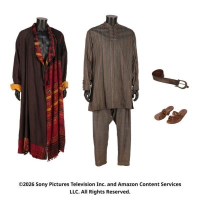 Lot # 118. Lan Mandragoran's Exile Costume Components ### WHEEL OF TIME, THE (T.V. SERIES, 2021-2023)