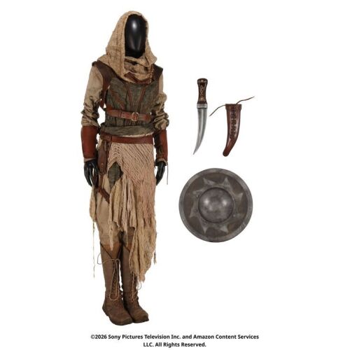 Lot # 150. Bain's Costume and Weapons ### WHEEL OF TIME, THE (T.V. SERIES, 2021-2023)