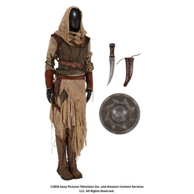 Lot # 150. Bain's Costume and Weapons ### WHEEL OF TIME, THE (T.V. SERIES, 2021-2023)