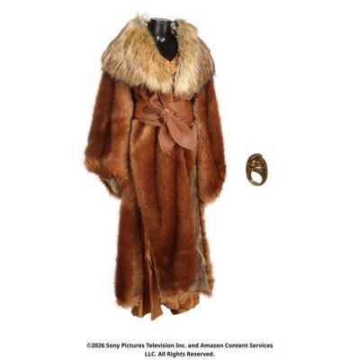 Lot # 182. Siuan Sanche's Fur Coat Costume ### WHEEL OF TIME, THE (T.V. SERIES, 2021-2023)