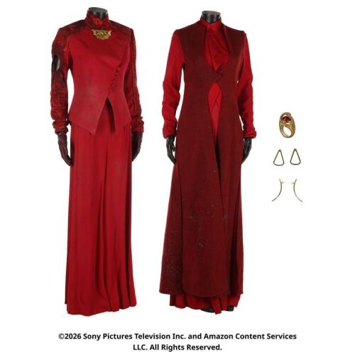 Lot # 195. Galina Casban's Red Ajah Costume Components ### WHEEL OF TIME, THE (T.V. SERIES, 2021-2023)