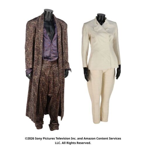 Lot # 201. Mat Cauthon and Min Farshaw's White Tower Costumes ### WHEEL OF TIME, THE (T.V. SERIES, 2021-2023)