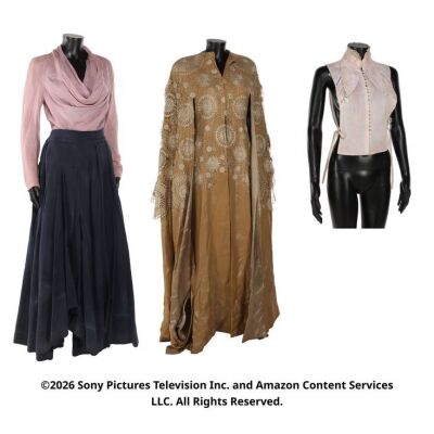 Lot # 202. Siuan Sanche and Moiraine Damodred's Costume Components ### WHEEL OF TIME, THE (T.V. SERIES, 2021-2023)