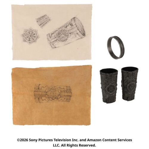 Lot # 222. Male A'dam Collar and Vambraces and Library Drawings ### WHEEL OF TIME, THE (T.V. SERIES, 2021-2023)