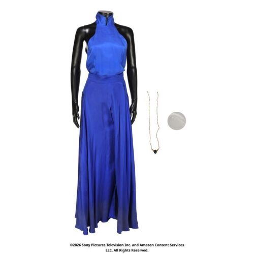 Lot # 235. Moiraine Damodred's 'He Who Comes with the Dawn' Costume with Sakarnen ### WHEEL OF TIME, THE (T.V. SERIES, 2021-2023)