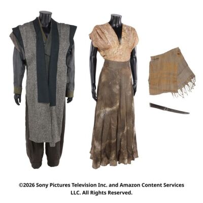 Lot # 236. Lan Mandragoran's Tar Valon Costume and Moiraine Damodred's Rhuidean Costumes ### WHEEL OF TIME, THE (T.V. SERIES, 2021-2023)