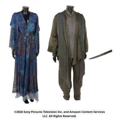Lot # 237. Lan Mandragoran and Moiraine Damodred's Taardad Costumes ### WHEEL OF TIME, THE (T.V. SERIES, 2021-2023)
