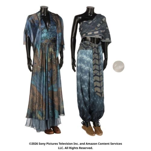 Lot # 241. Moiraine Damodred's Desert Dress and Siuan Sanche's Dream Costume, and Sakarnen ### WHEEL OF TIME, THE (T.V. SERIES, 2021-2023)
