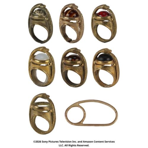 Lot # 261. Collection of Great Serpent Rings and Forsaken Ring ### WHEEL OF TIME, THE (T.V. SERIES, 2021-2023)