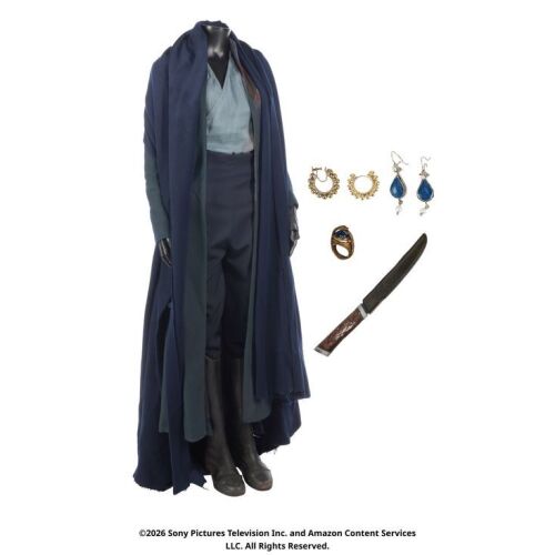 Lot # 26. Moiraine Damodred's Stab Wound Costume and Dagger ### WHEEL OF TIME, THE (T.V. SERIES, 2021-2023)