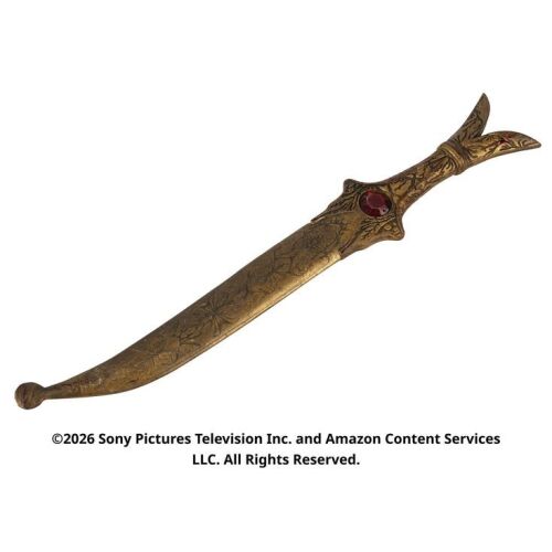Lot # 28. Mat Cauthon's Ruby-Hilted Shadar Logoth Dagger in Sheath ### WHEEL OF TIME, THE (T.V. SERIES, 2021-2023)
