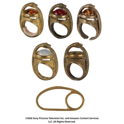 Lot # 69. Collection of Great Serpent Rings and Forsaken Ring ### WHEEL OF TIME, THE (T.V. SERIES, 2021-2023)