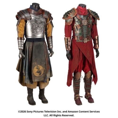 Lot # 110. Ingtar Shinowa's Shienaran Costume and Masema's Seanchan Costume ### WHEEL OF TIME, THE (T.V. SERIES, 2021-2023)