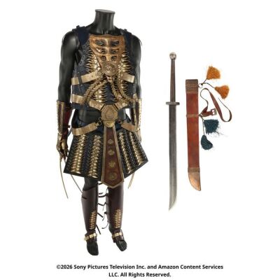 Lot # 127. High Lord Turak's Costume Components with Seanchan Sword ### WHEEL OF TIME, THE (T.V. SERIES, 2021-2023)