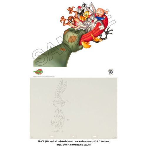 Lot #127: 30th Anniversary Fine Art Giclee Print, With Original Production Drawing, Bugs And The Deflated Monstars After The Game, Sc. 157/33 ### SPACE JAM (1996)