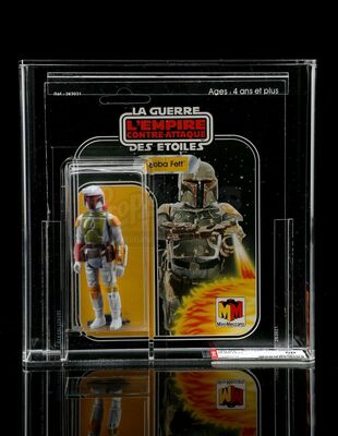 Lot # 79 - Meccano Boba Fett (Square Cardback) AFA 60