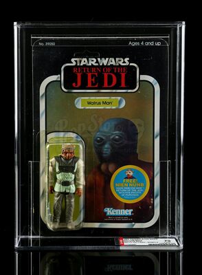Lot # 148 - Nikto on Walrus Man ROTJ48A Prototype Card (Engineering Pilot) AFA 70Y