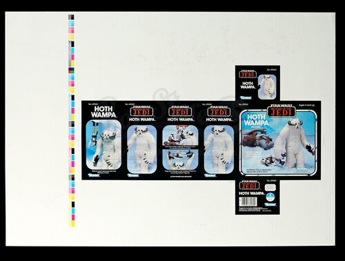 Lot # 159 - ROTJ Proof Sheet - Hoth Wampa AFA 80