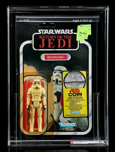 Lot # 255 - Stormtrooper ROTJ77B (With Coin Offer) AFA 80Y