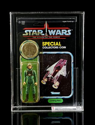 Lot # 292 - A-Wing Pilot POTF CAS 80Y