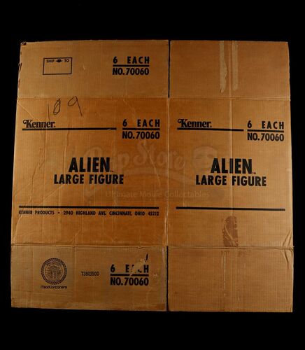 Lot # 387 - Alien 18" Figure Original Factory Shipping Case