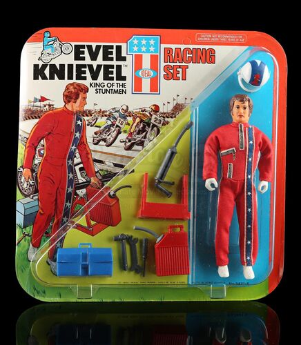 Lot # 444 - Evel Knievel Racing Set