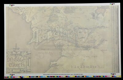 Lot # 493 - Arwen And Asfaloth Action Figure Set and Box Insert Proof Sheets