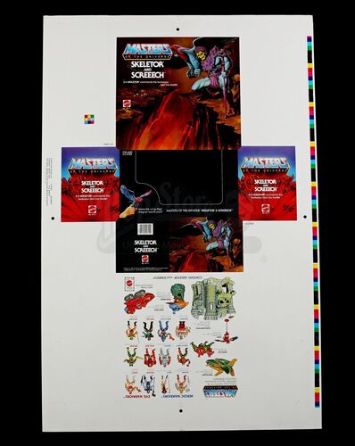 Lot # 508 - Skeletor and Screech Proof Sheet