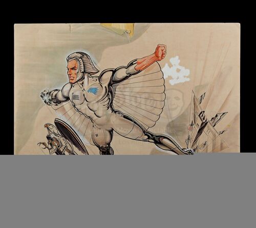 Lot # 527 - Hand-Drawn Silverhawks Quicksilver Original Concept Artwork