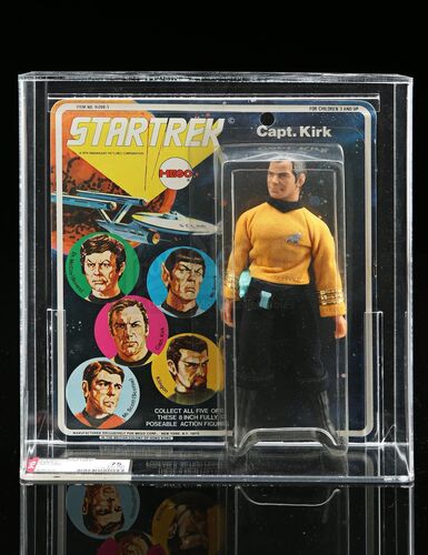 Lot # 529 - Captain Kirk Series 1 AFA 75