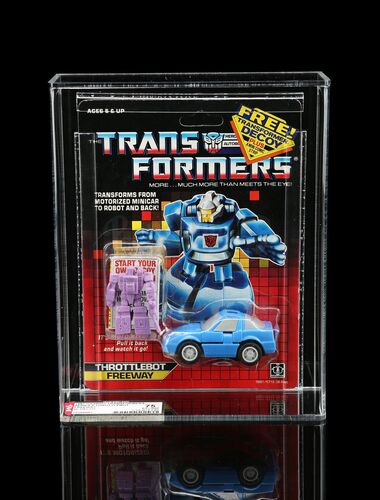 Lot # 597 - Freeway Series 4 Throttlebot With Purple Decoy AFA 75
