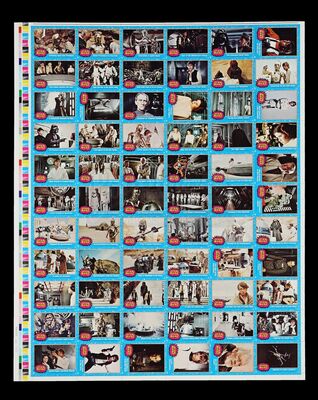 Lot # 617 - Topps Trading Cards Uncut Sheet (1st Series)
