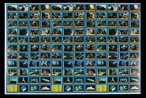 Lot # 624 - Topps ROTJ Trading Cards Proof Sheet (Blue Series)