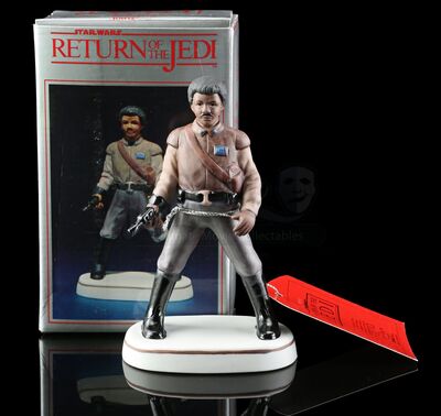 Lot # 646 - Hand-Painted Lando Calrissian Porcelain Figurine [Kazanjian Collection]