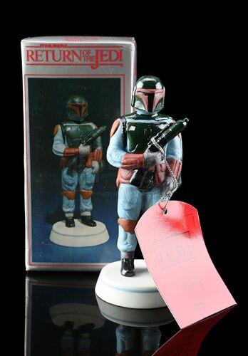 Lot # 648 - Hand-Painted Boba Fett Porcelain Figurine [Kazanjian Collection]