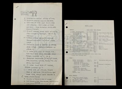 Lot # 719 - ESB Models And Sets Paperwork