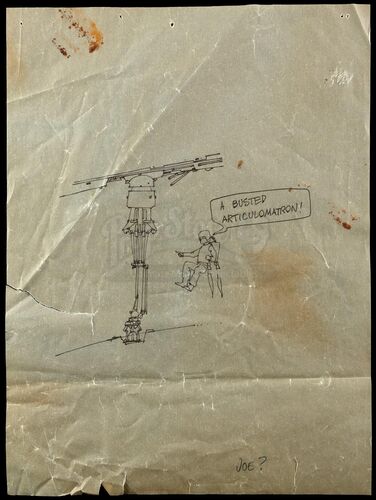 Lot # 723 - "Gag" Drawing Attributed to Joe Johnston