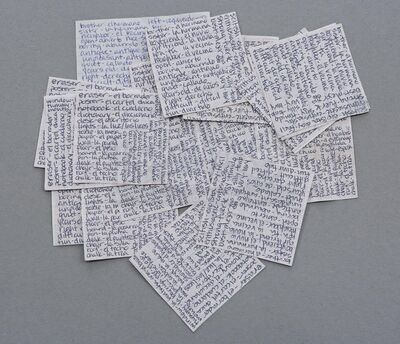Lot # 1 - S1E05 - Advanced Criminal Law: Benjamin Chang's (Ken Jeong) Spanish Test Crib Sheets