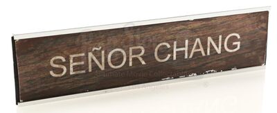 Lot # 12 - S1E24 - "English as a Second Language": Ben Chang's (as portrayed by Ken Jeong) Name Plaque